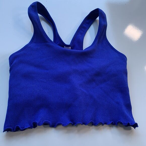 Yogalicious Women's Seamless Bra Blue Size M - Picture 4 of 6